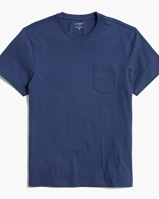  Cotton washed jersey pocket tee