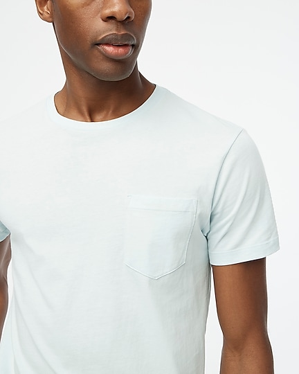 factory: washed jersey pocket tee for men