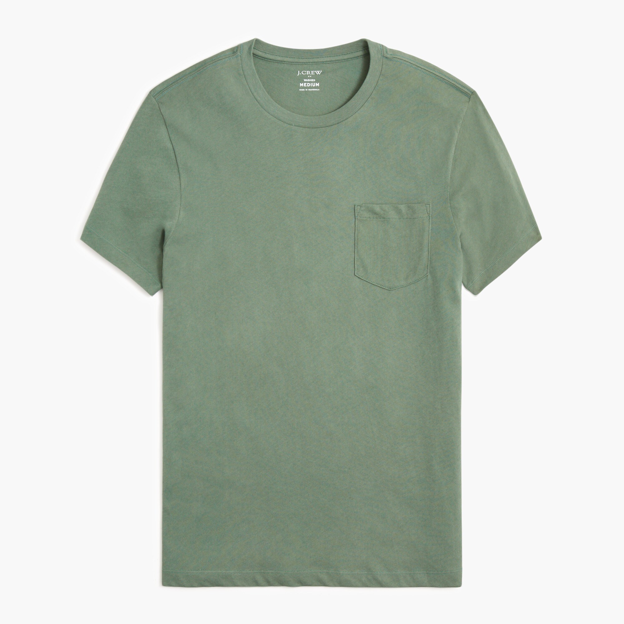 Washed jersey pocket tee