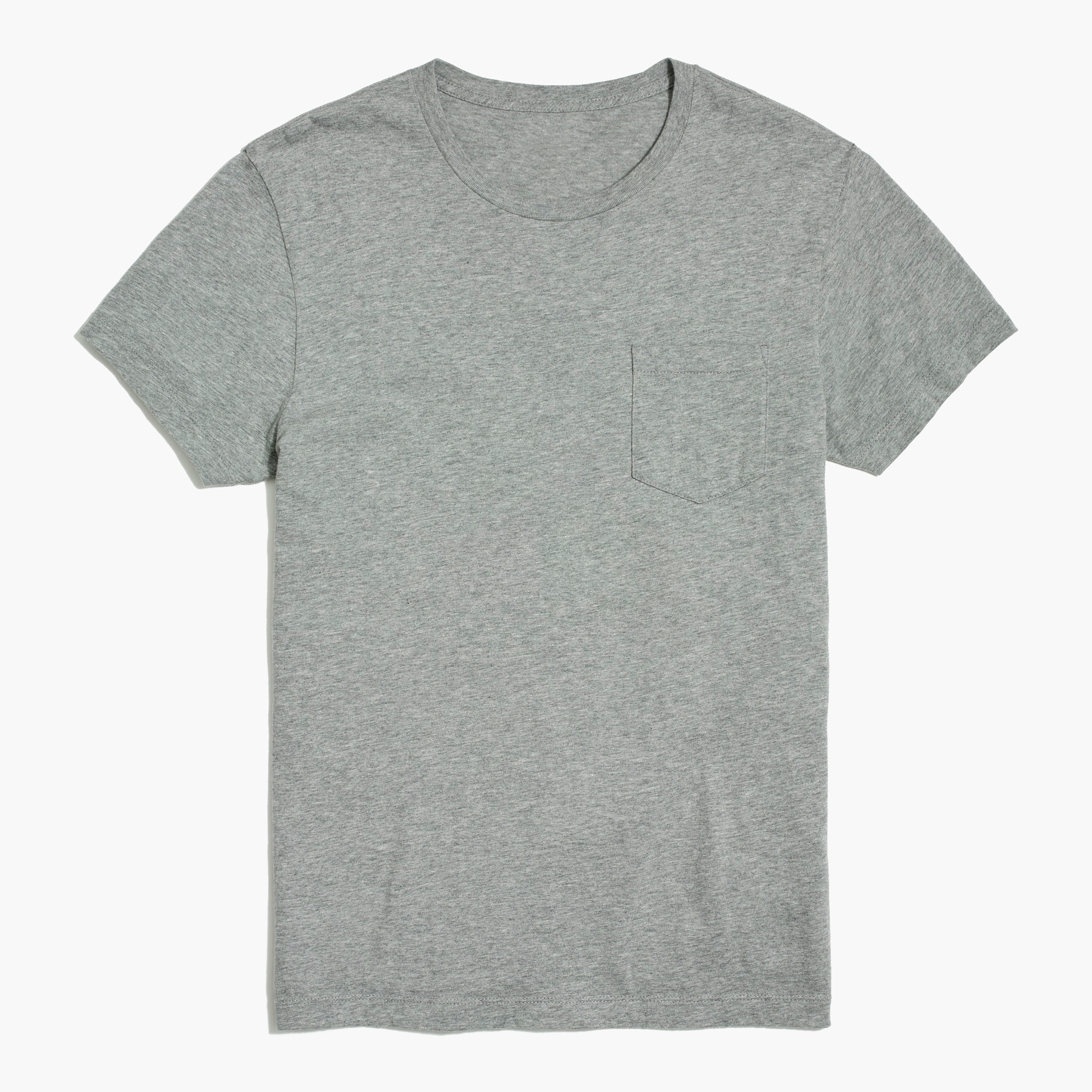 Cotton washed jersey pocket tee