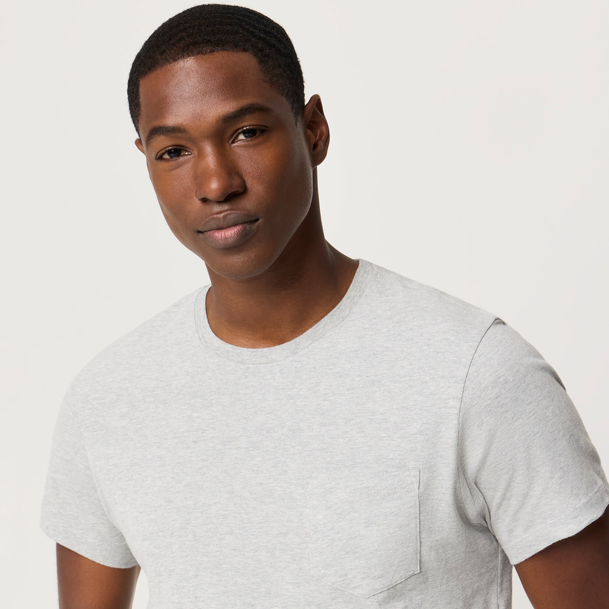 Washed jersey pocket tee