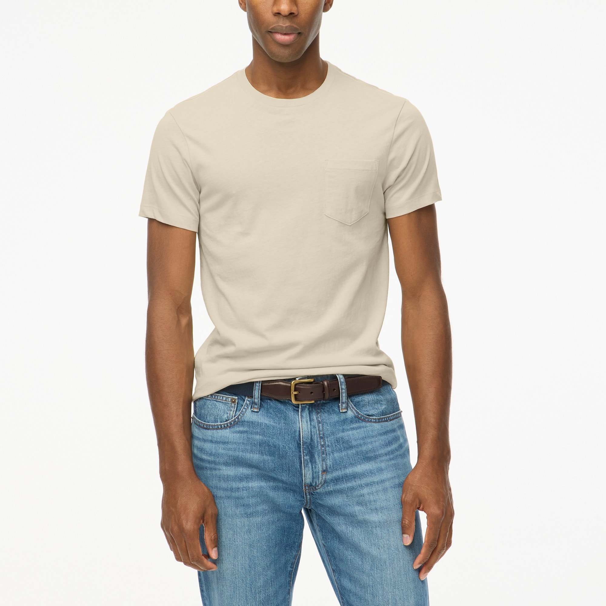 Washed jersey pocket tee