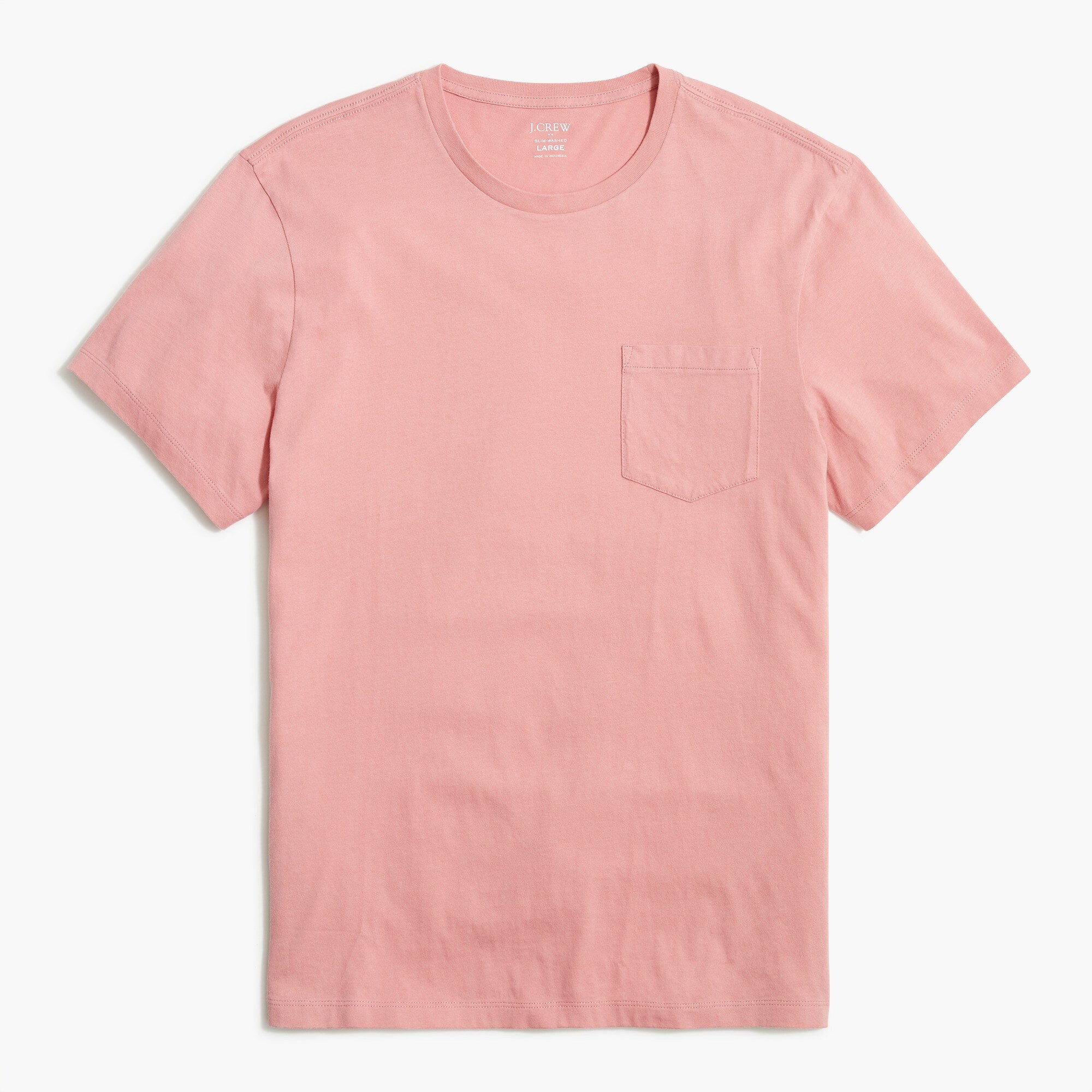 Washed jersey pocket tee