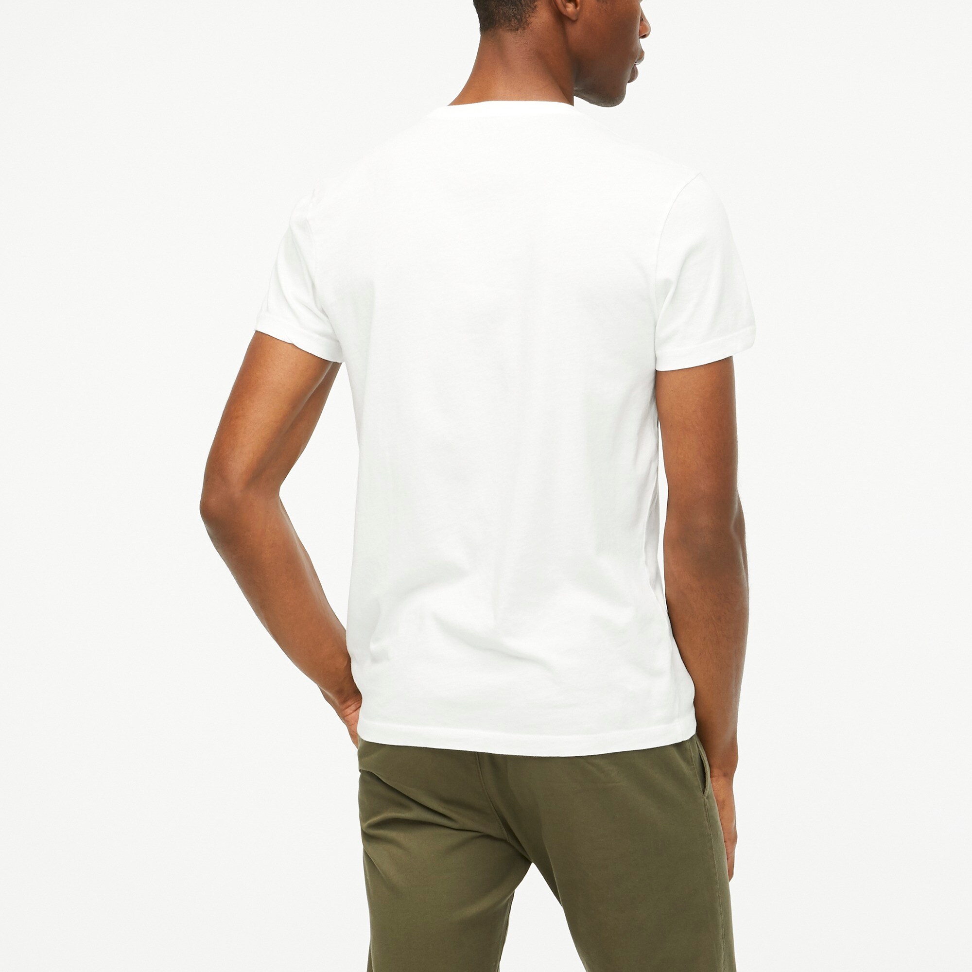 Washed jersey pocket tee