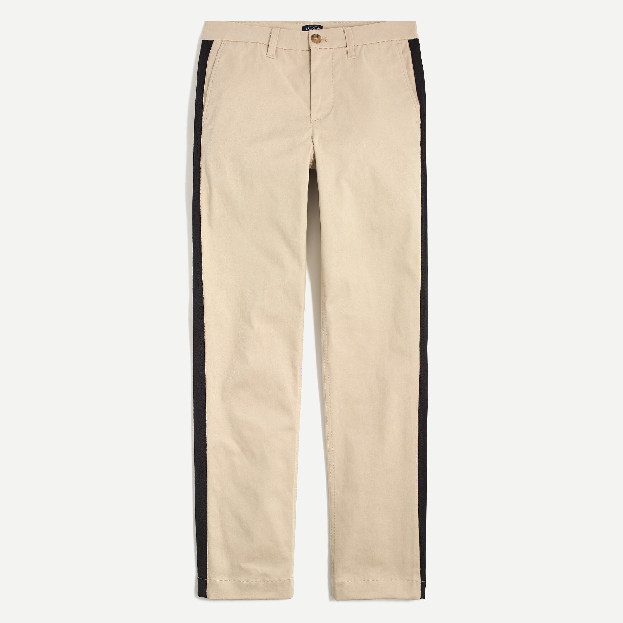 High-rise girlfriend chino with side stripe