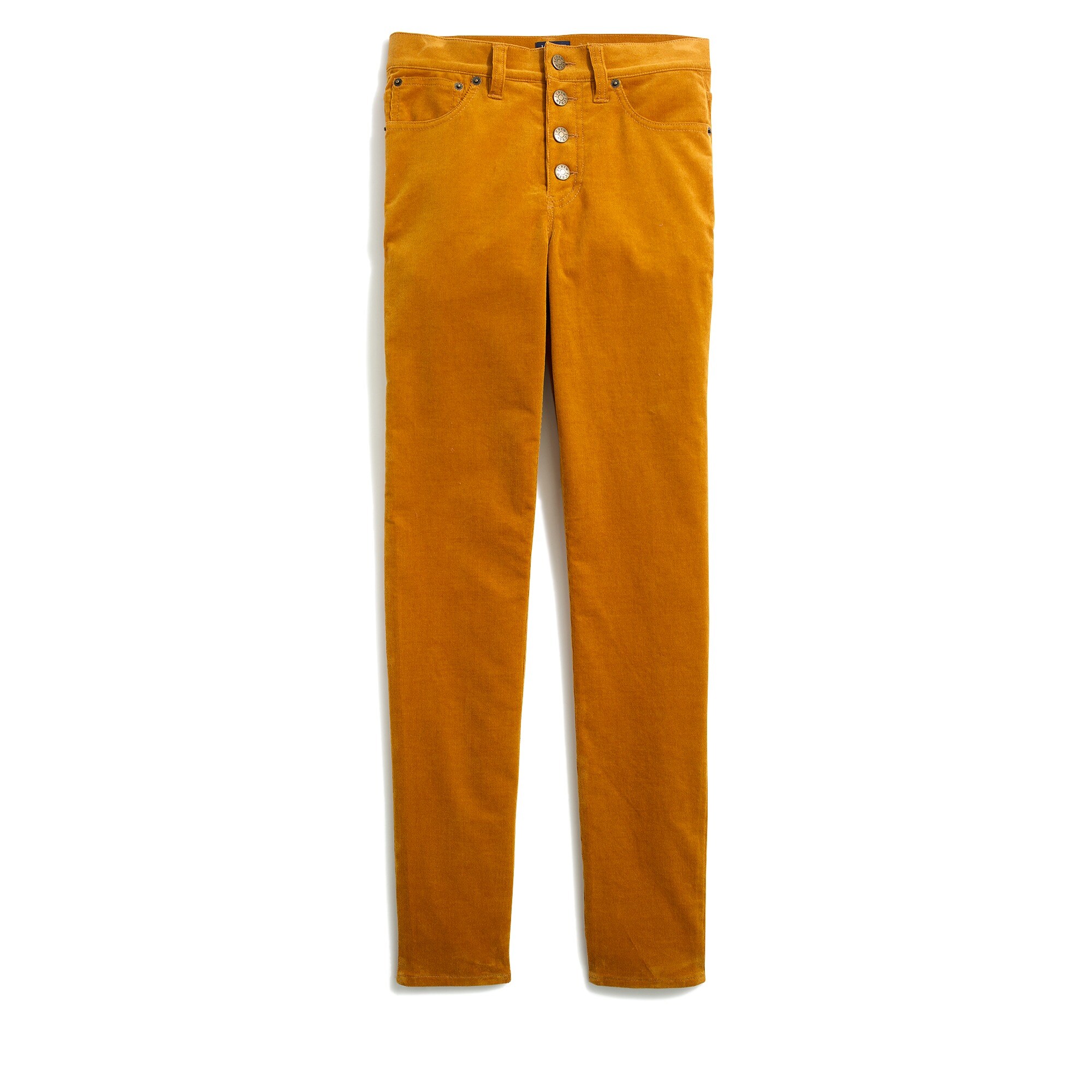 9" high-rise skinny corduroy pant with button fly