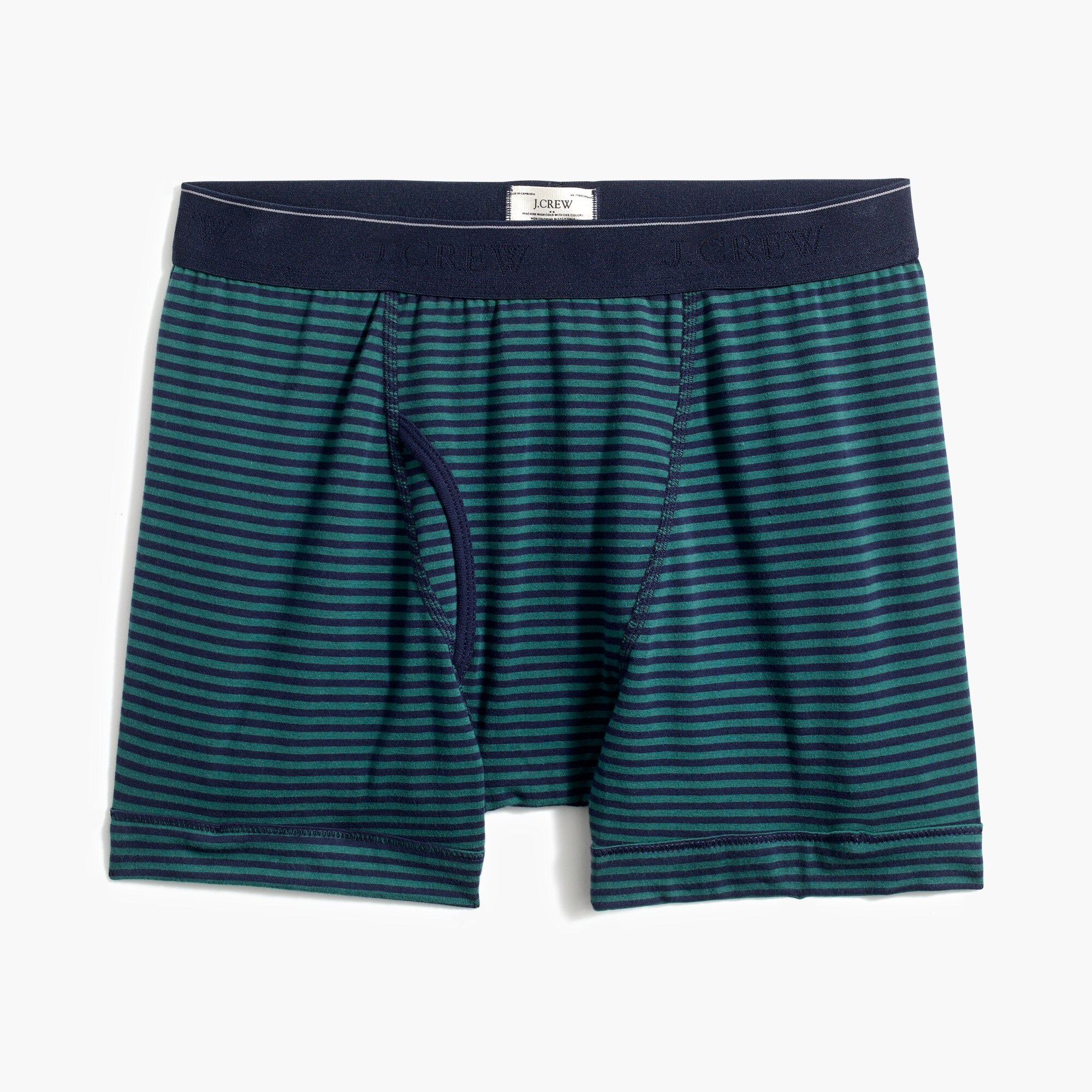 striped knit boxers for men