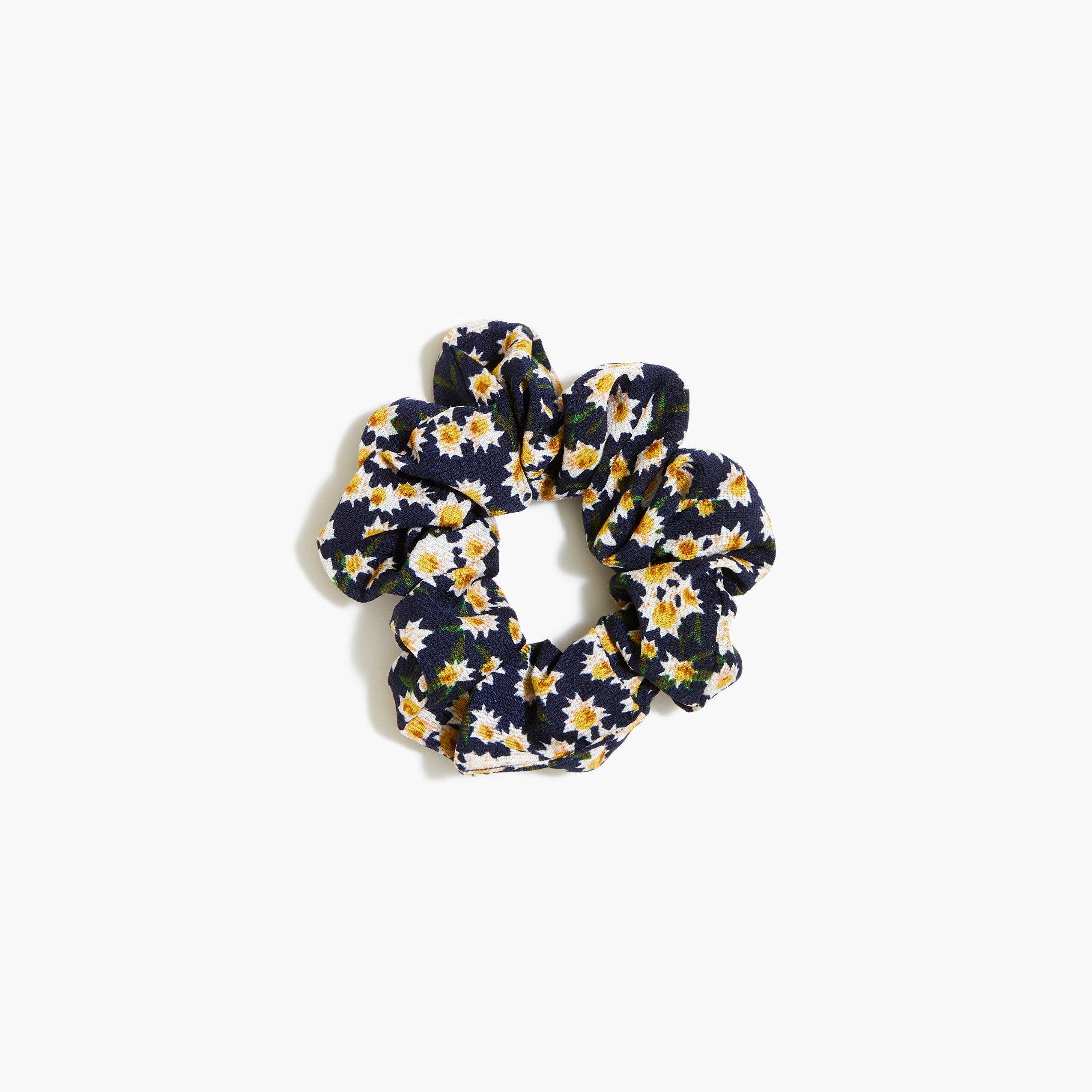 Daisy floral scrunchie