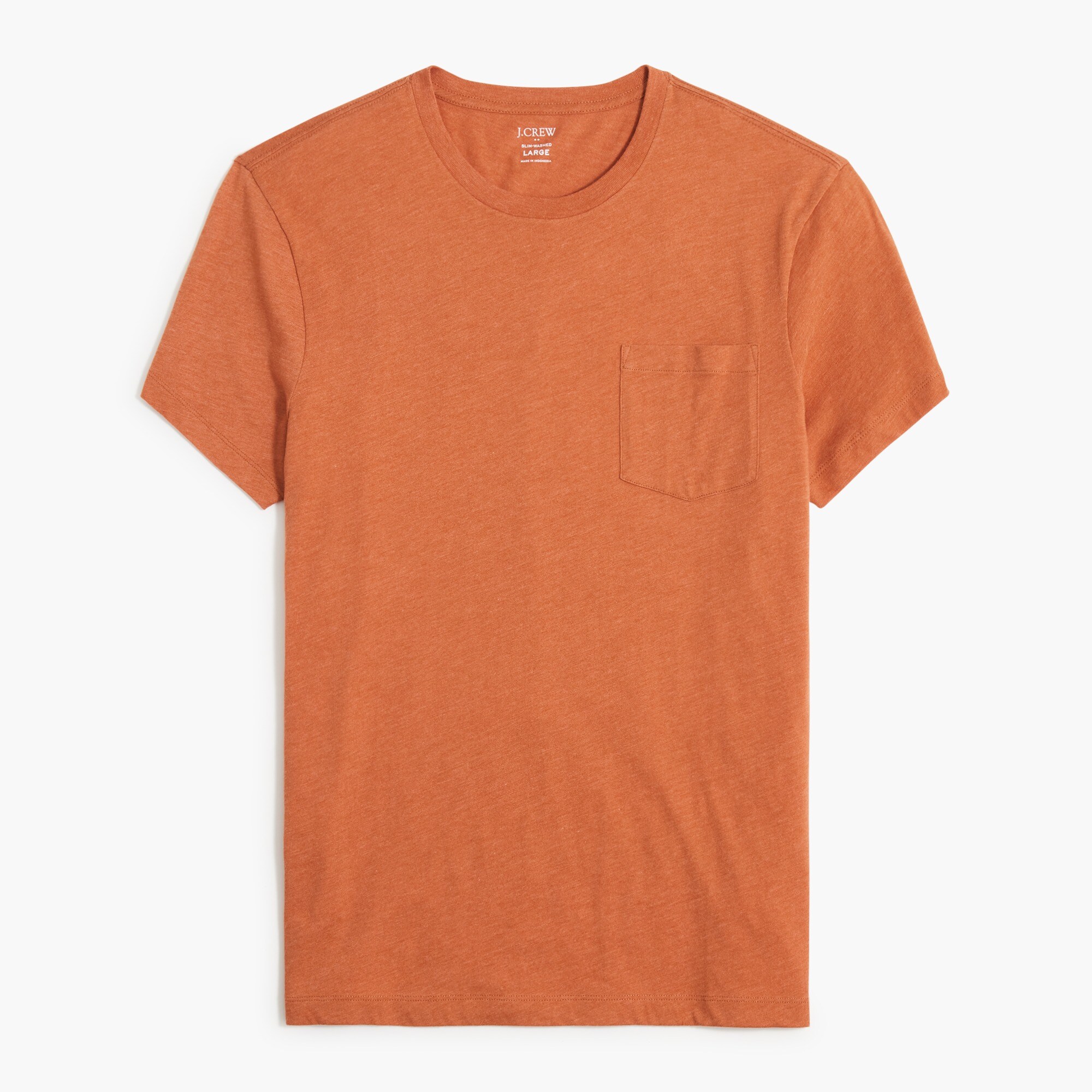 Washed jersey pocket tee
