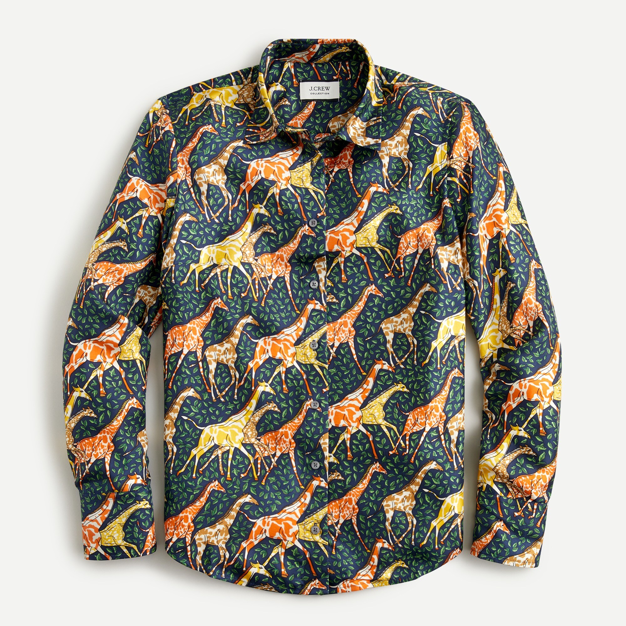 giraffe dress shirt Giraffe Print Button-Down Shirt
