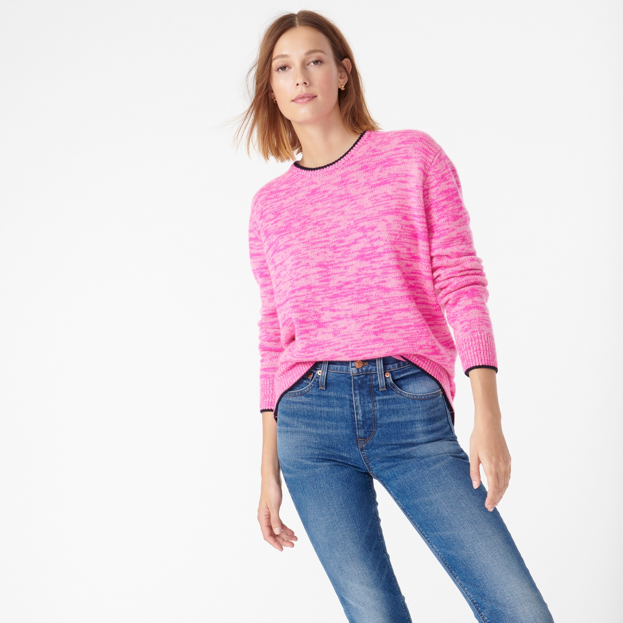 j crew cashmere crewneck sweater