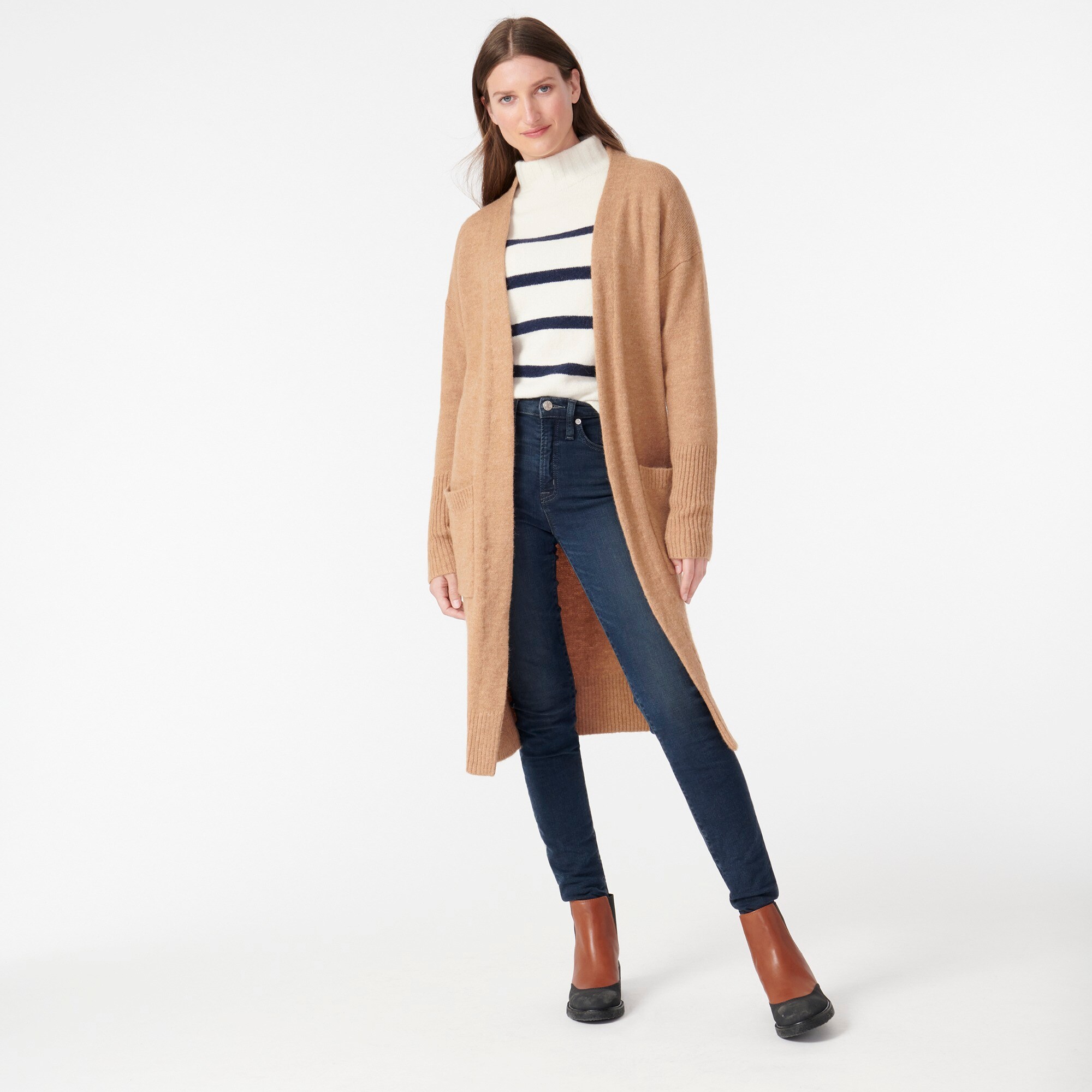 j crew duster cardigan