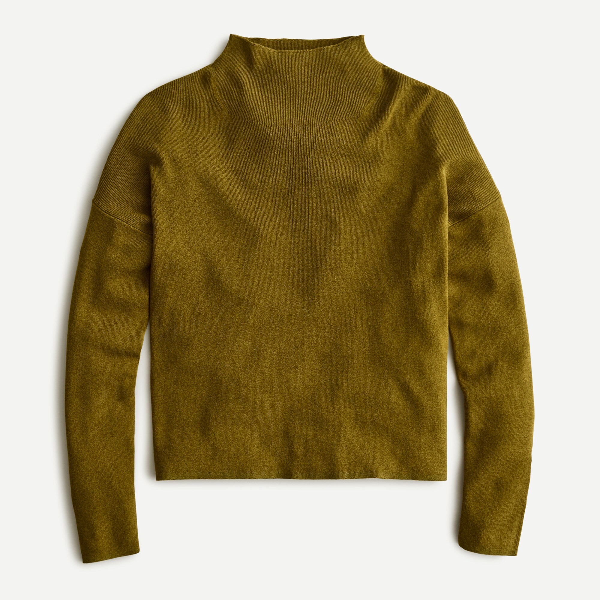 Ribbed mockneck sweater