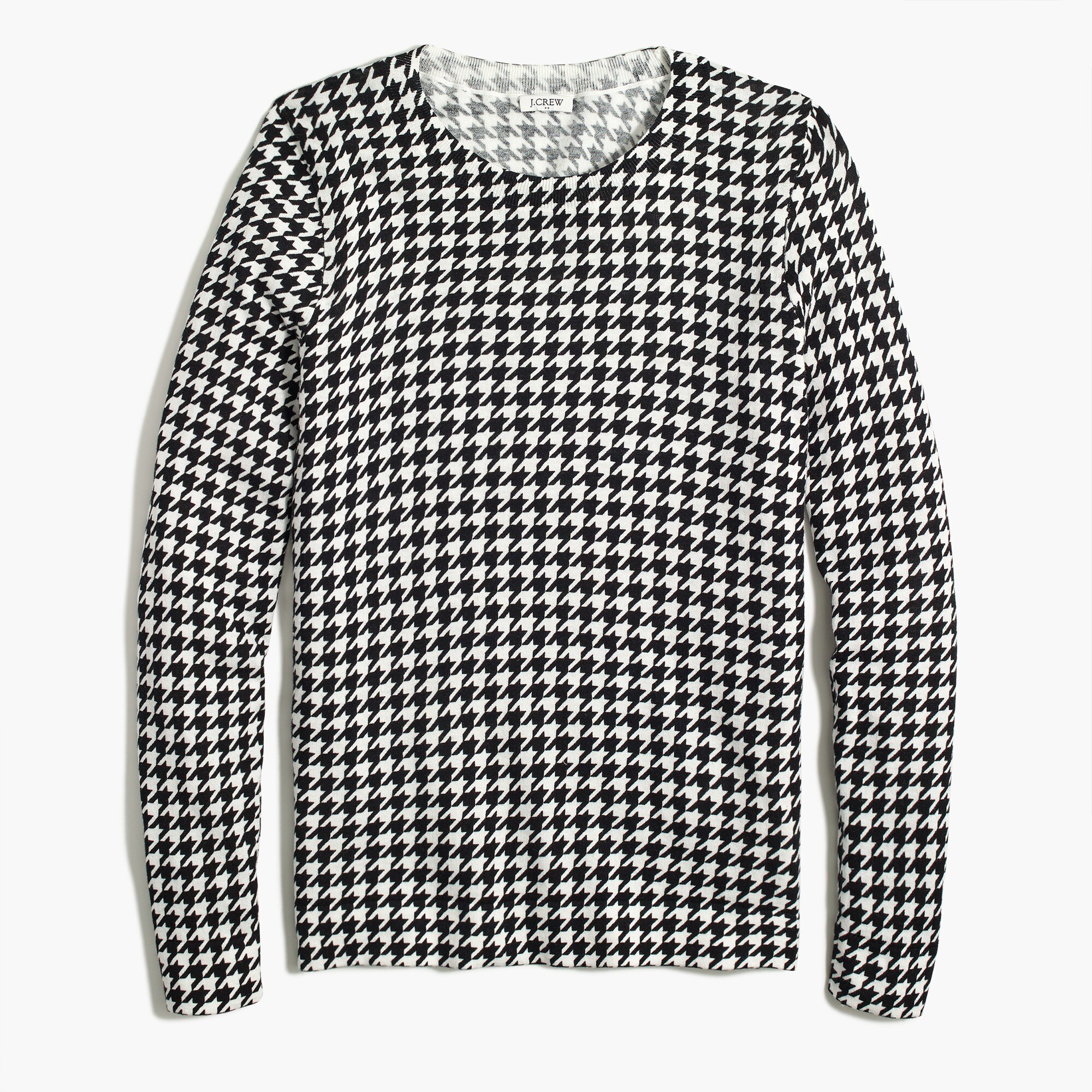 Houndstooth Teddie Sweater For Women | Factory