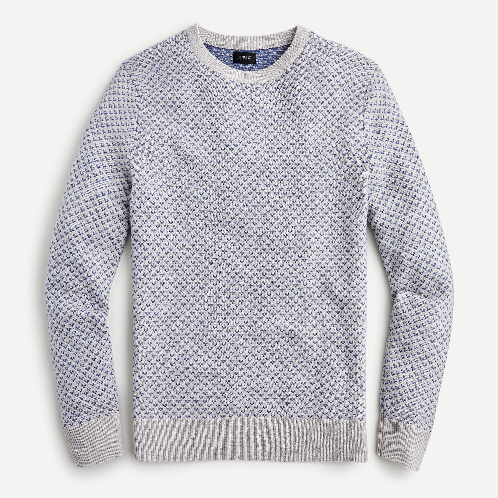 J.Crew: Rugged Merino Wool Donegal Bird's-eye Sweater For Men