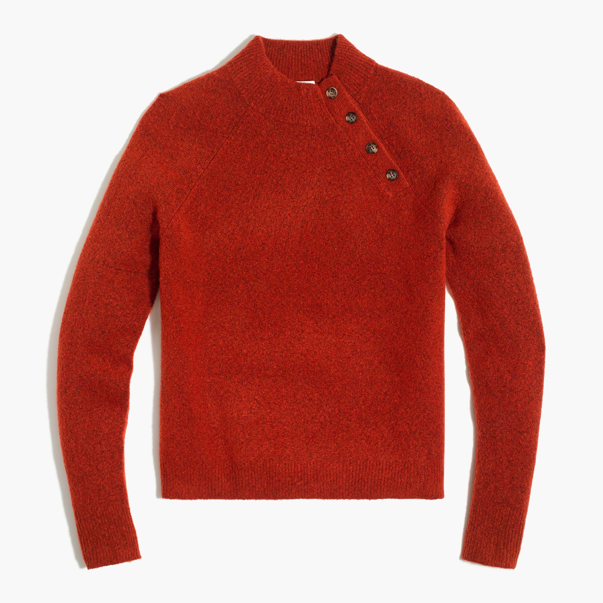 Button sweater in extra-soft yarn