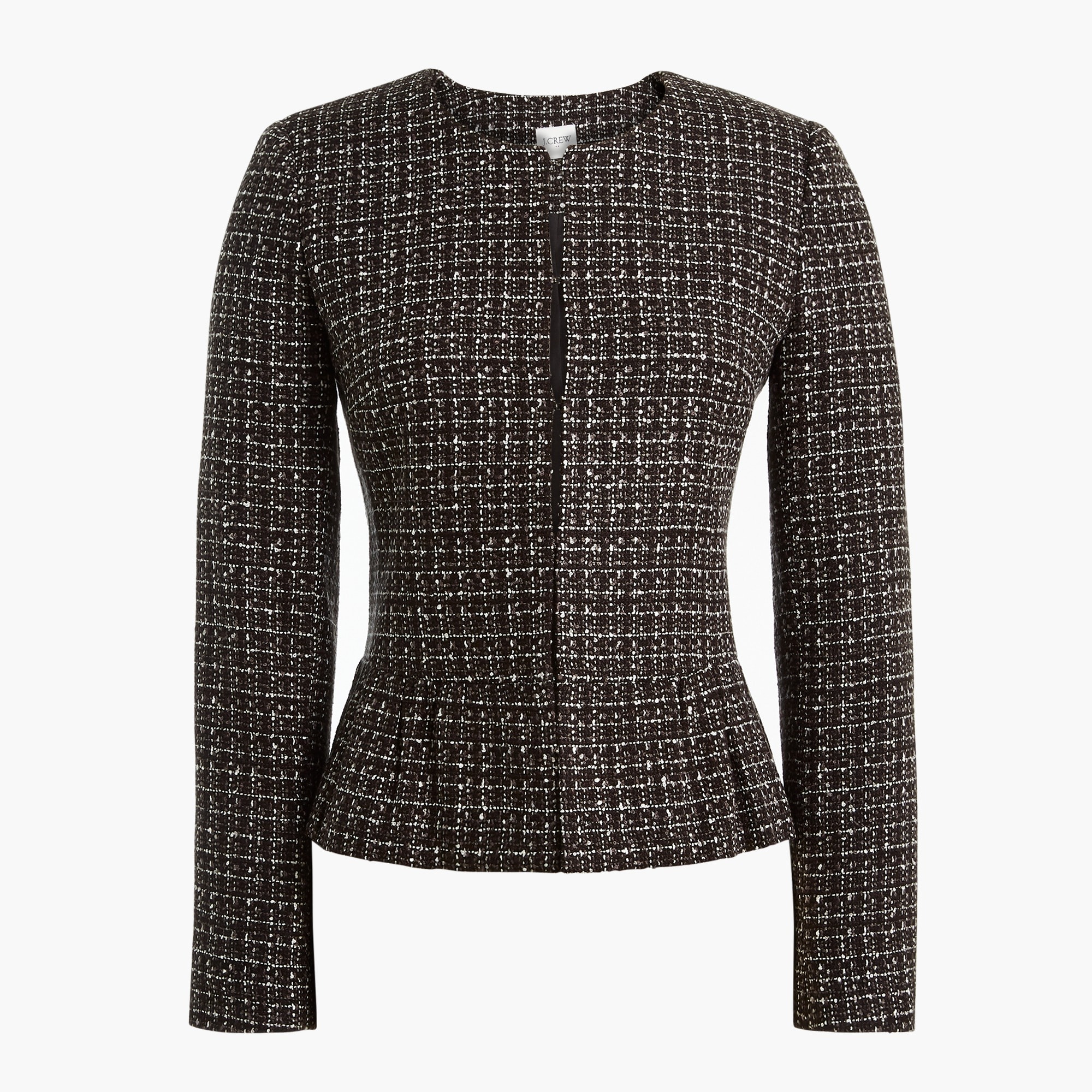 Tweed peplum jacket