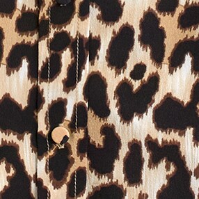 Button-up shirt in leopard silk SAND IVORY j.crew: button-up shirt in leopard silk for women