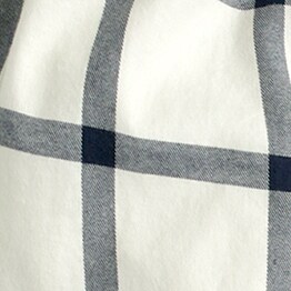 Ruffle popover top in flannel IVORY NAVY j.crew: ruffle popover top in flannel for women