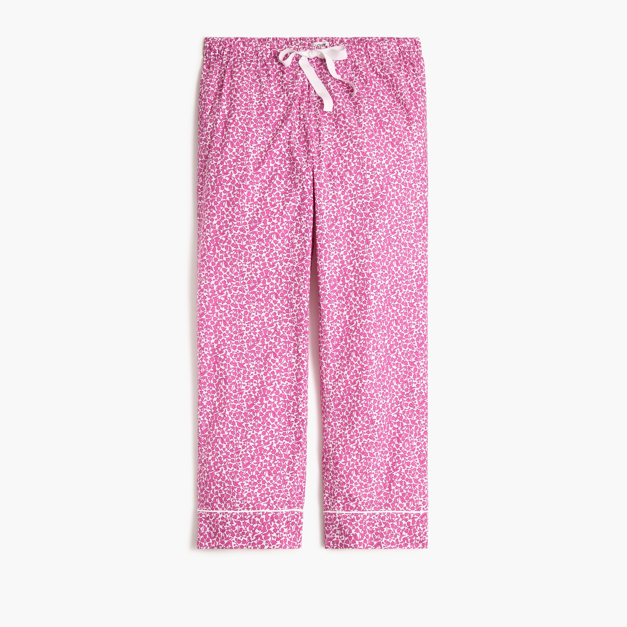  Cropped cotton pajama pant