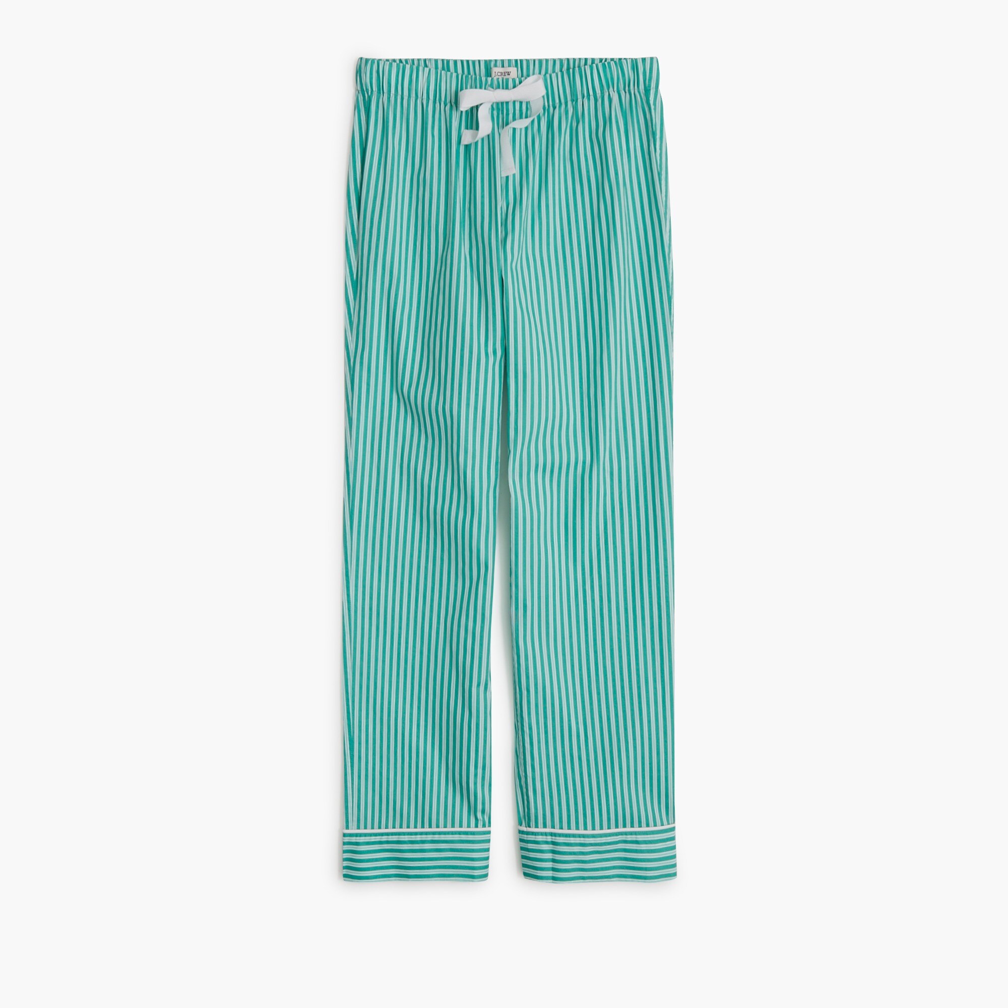 Cropped cotton pajama pant