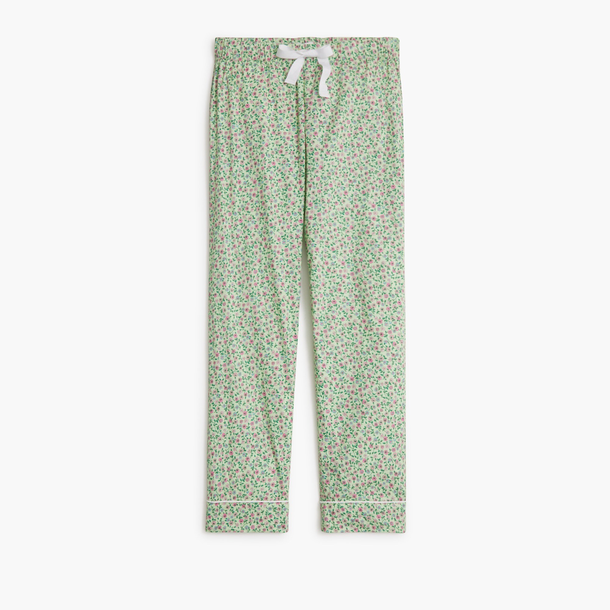 womens Cropped cotton pajama pant
