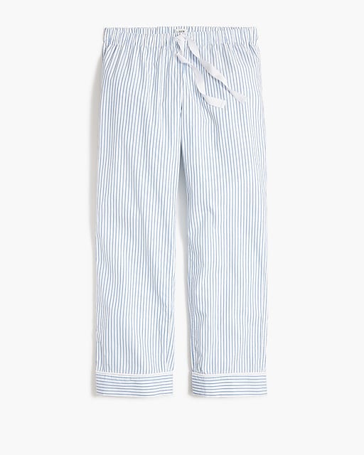  Cropped cotton pajama pant