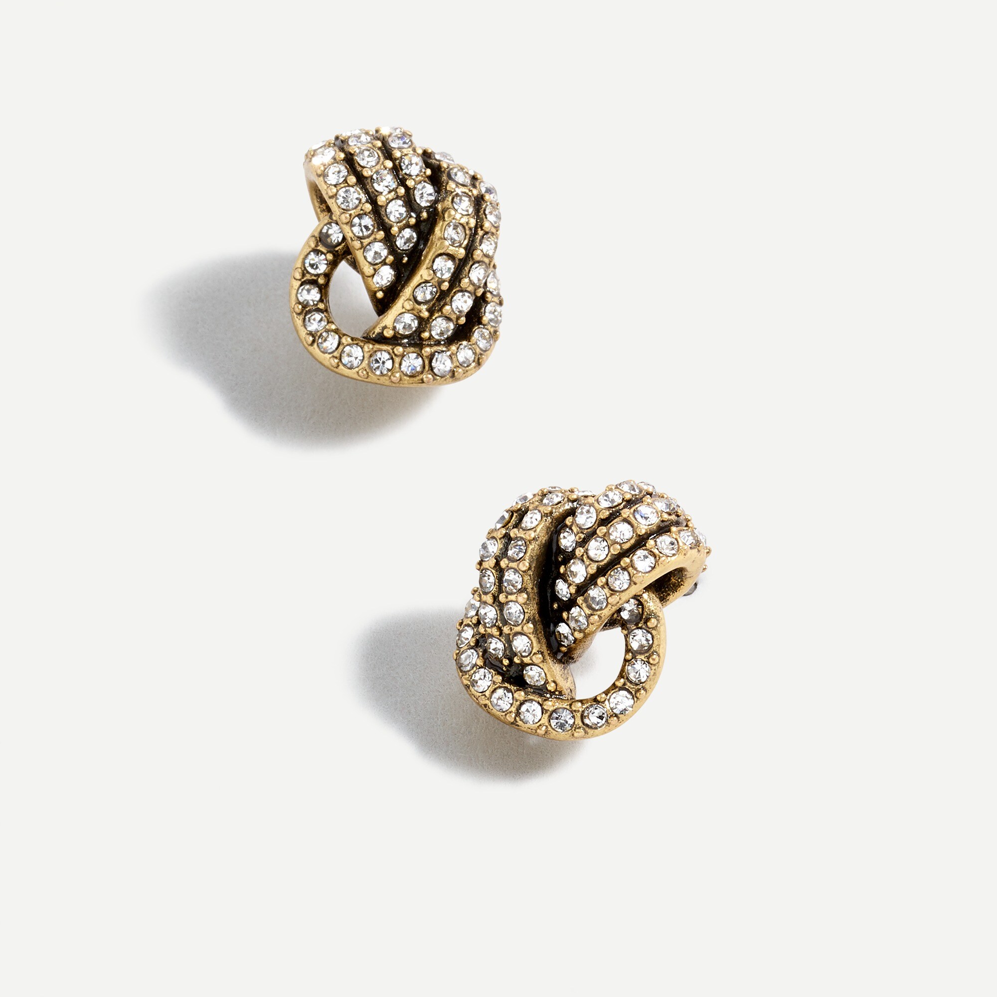 Sparkle knot stud earrings