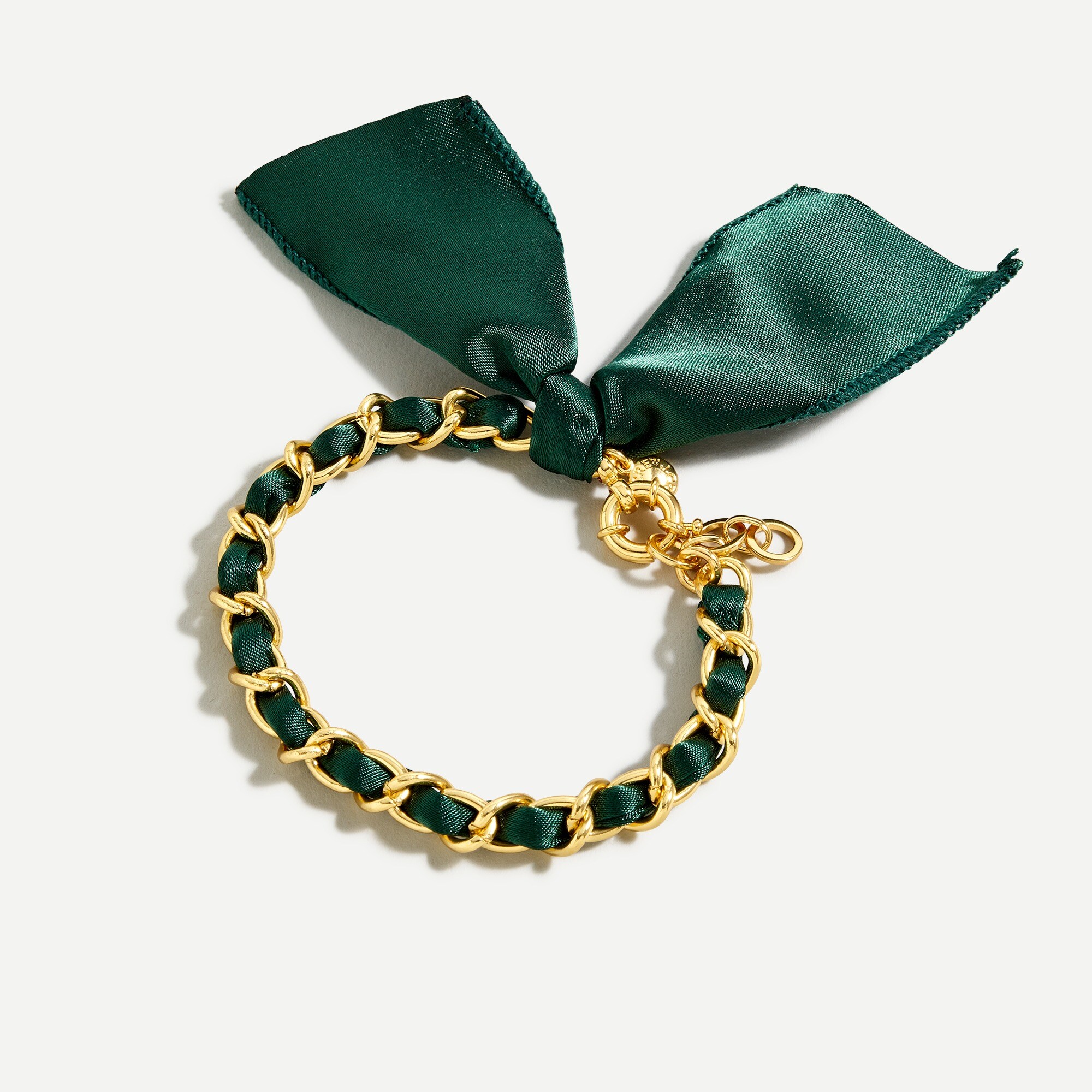 Fabric chain bracelet