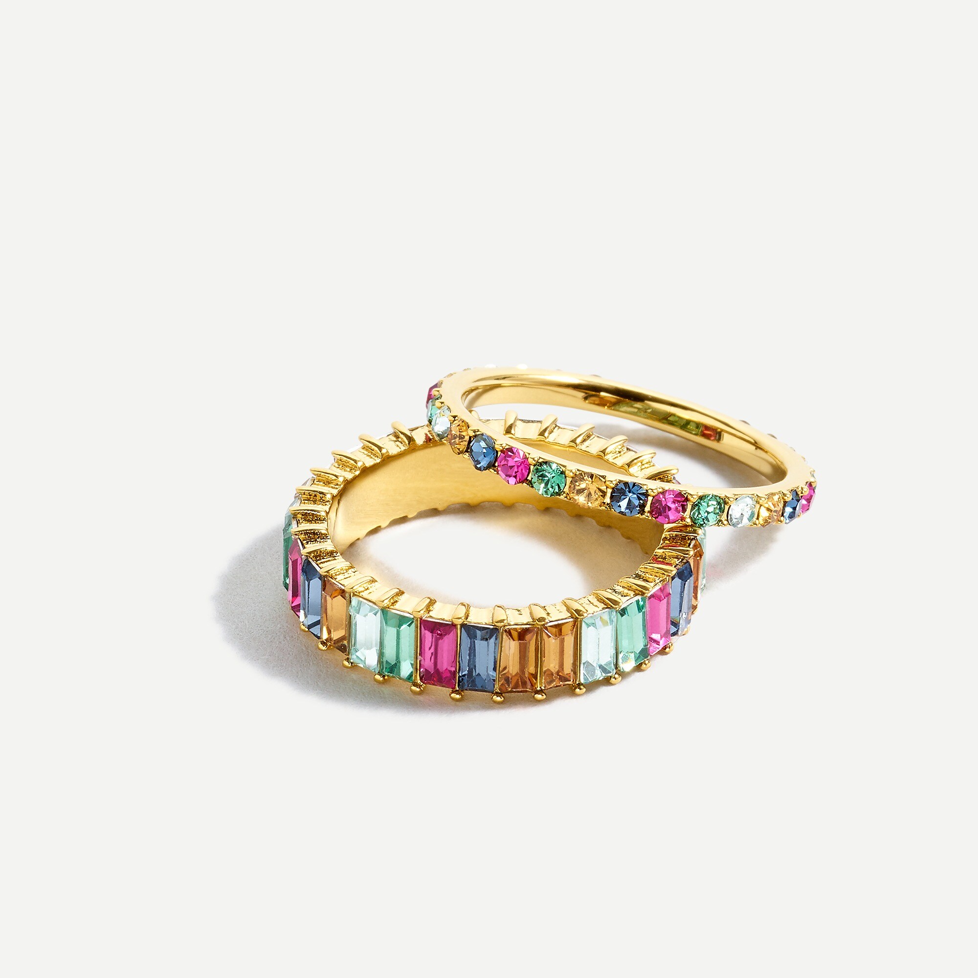 Colorblock ring set