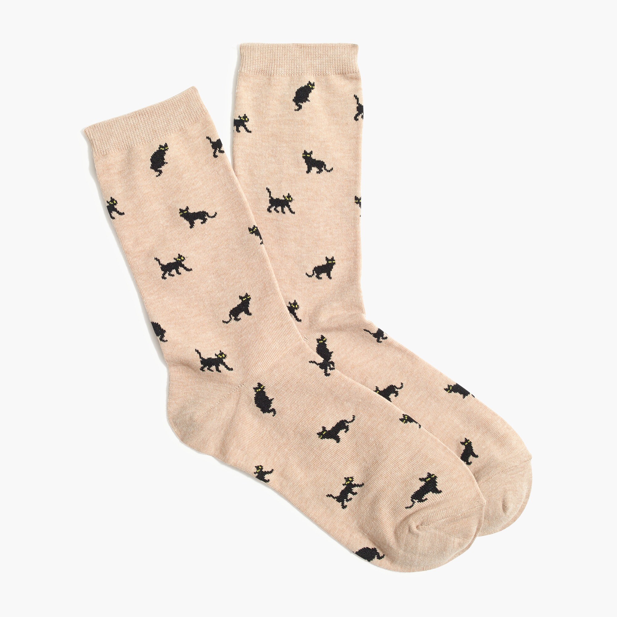Black cats trouser socks