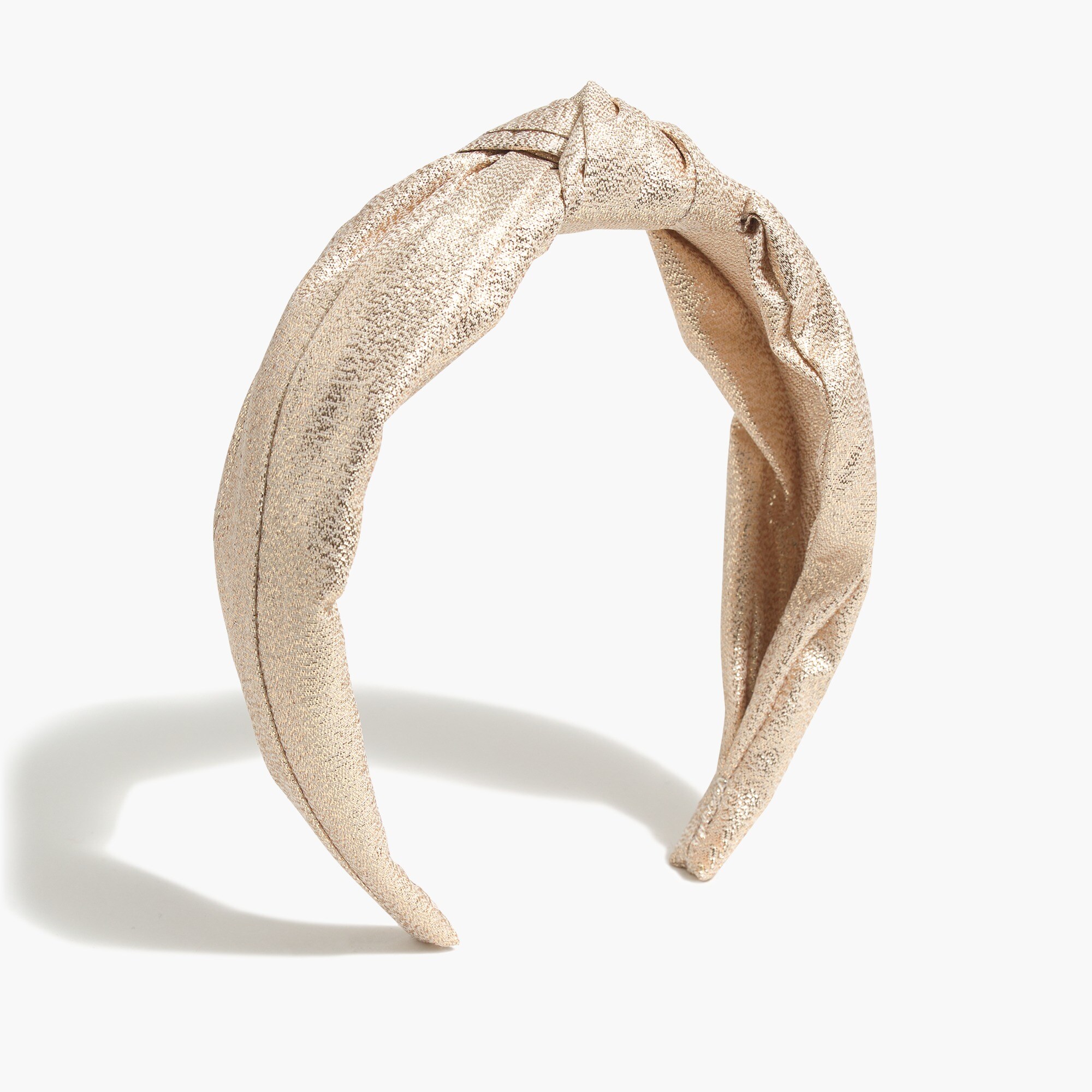 Metallic gold knot headband