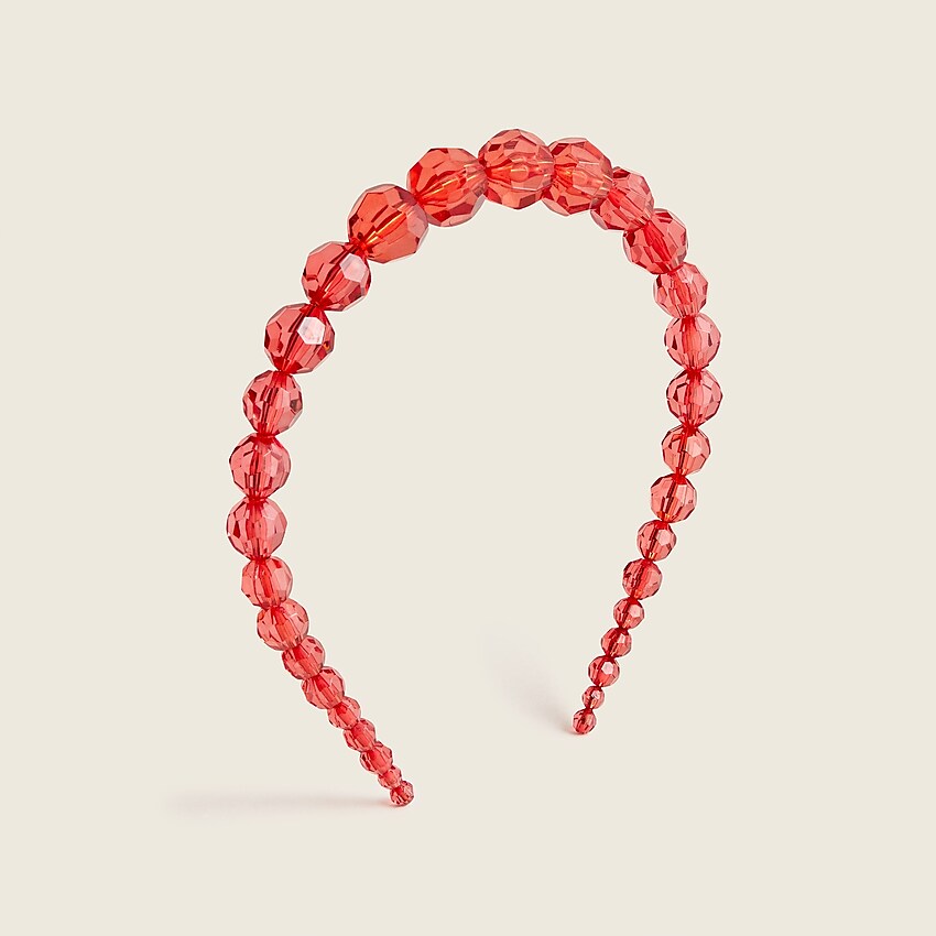 j.crew: girls' pearl headband for girls, right side, view zoomed