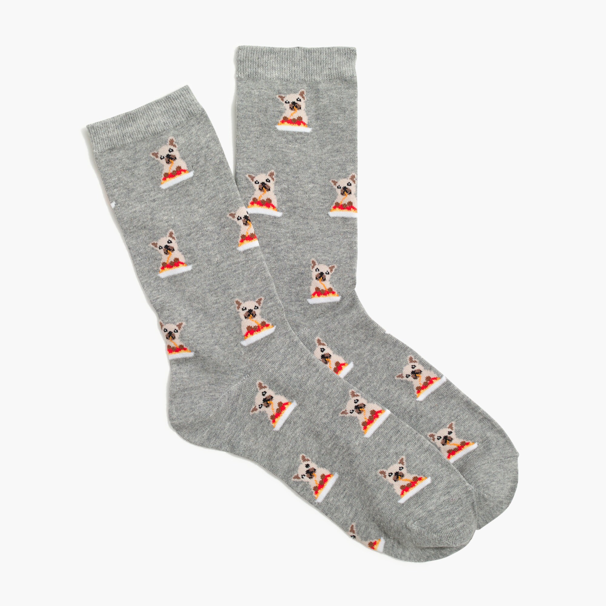 Spaghetti and bulldogs trouser socks