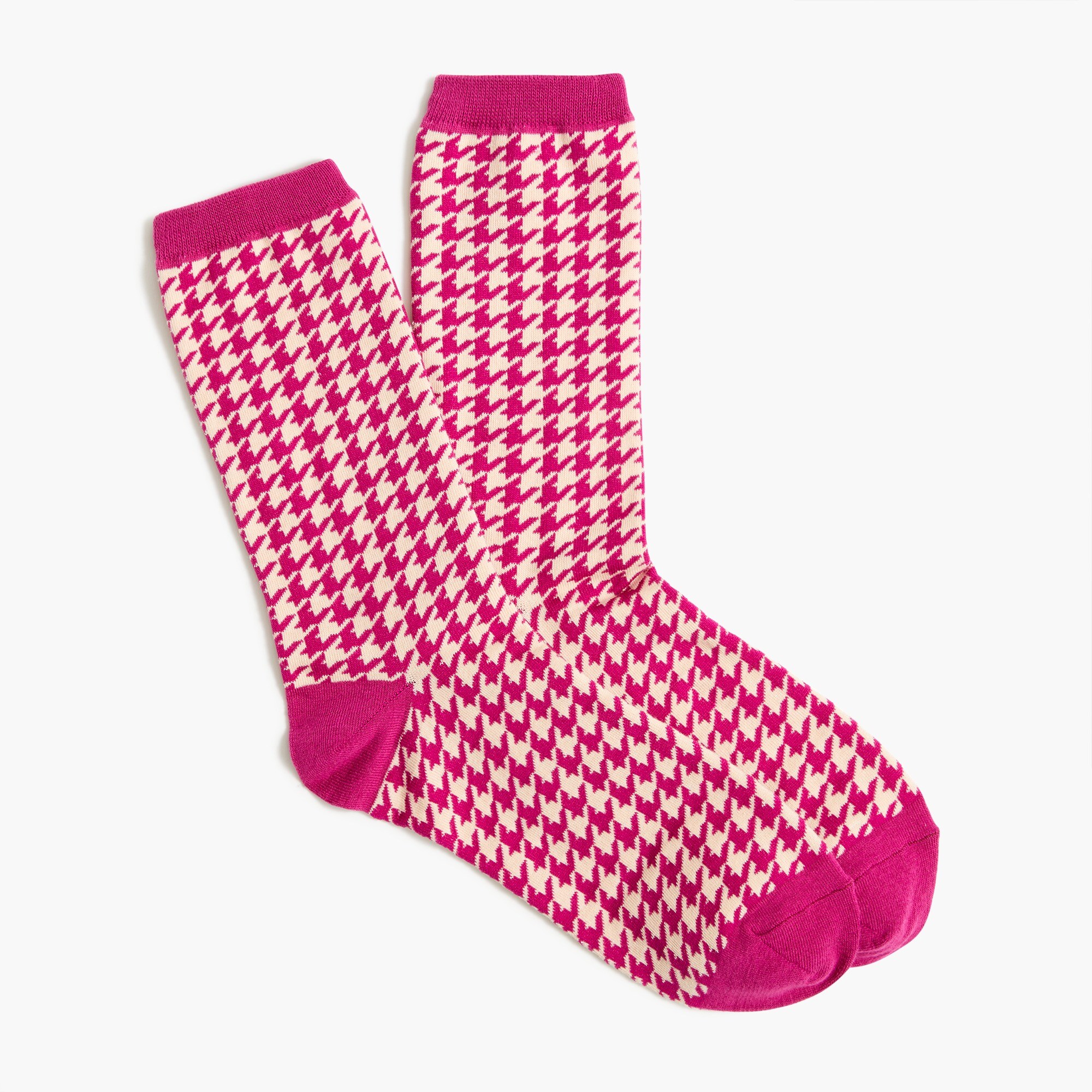 Houndstooth trouser socks