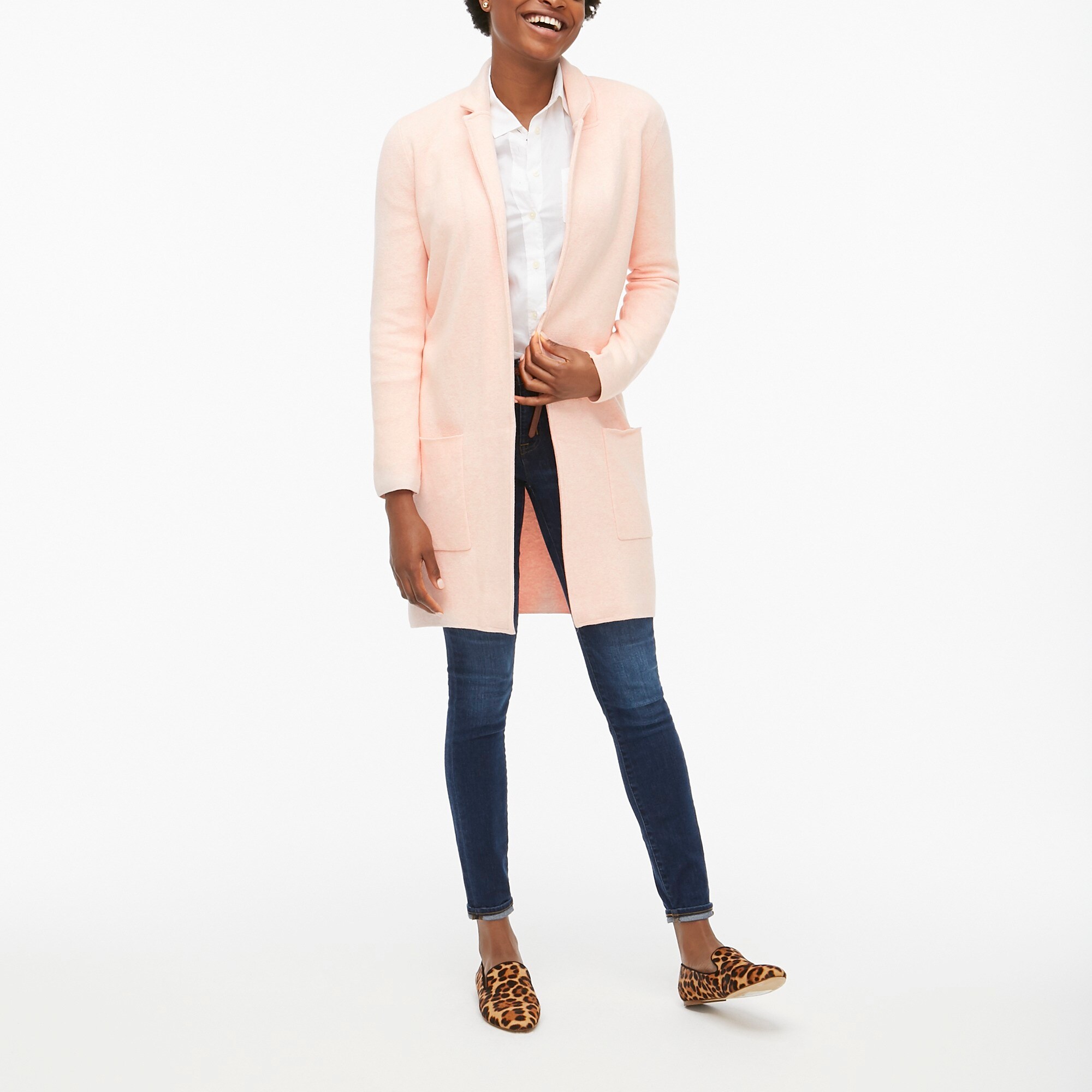 long open sweater coat