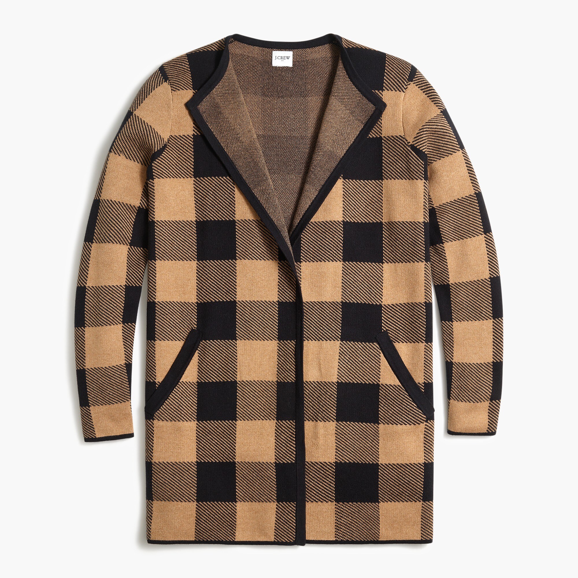 vanessa sweater-jacket in buffalo check for women