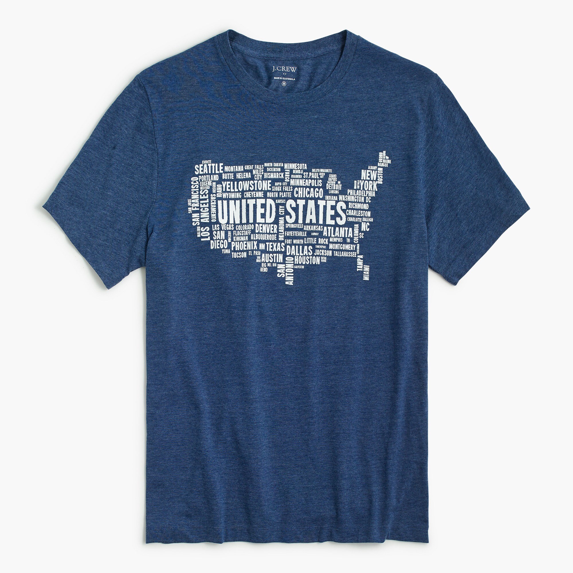 usa map graphic tee for men