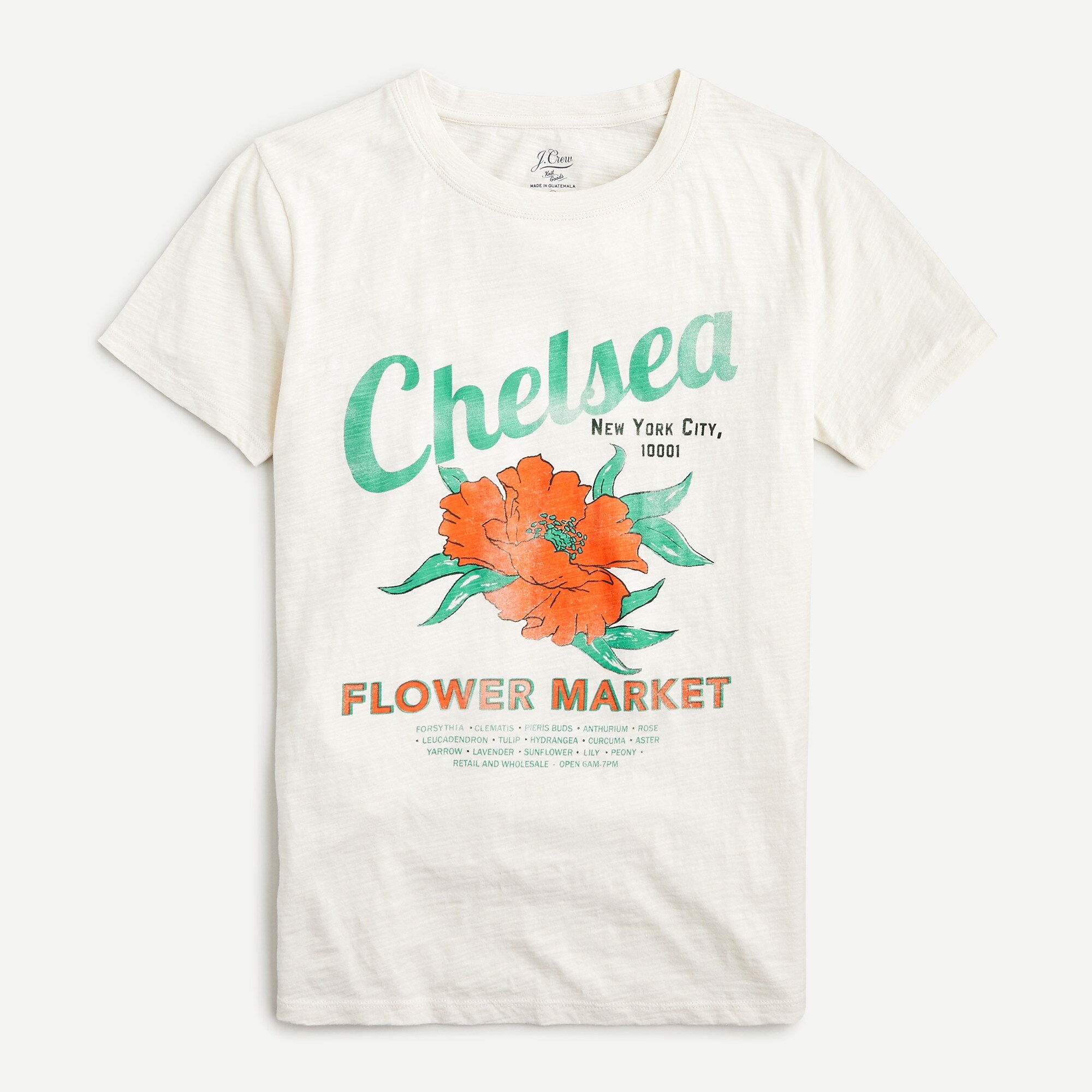 Vintage cotton Chelsea flower market T-shirt
