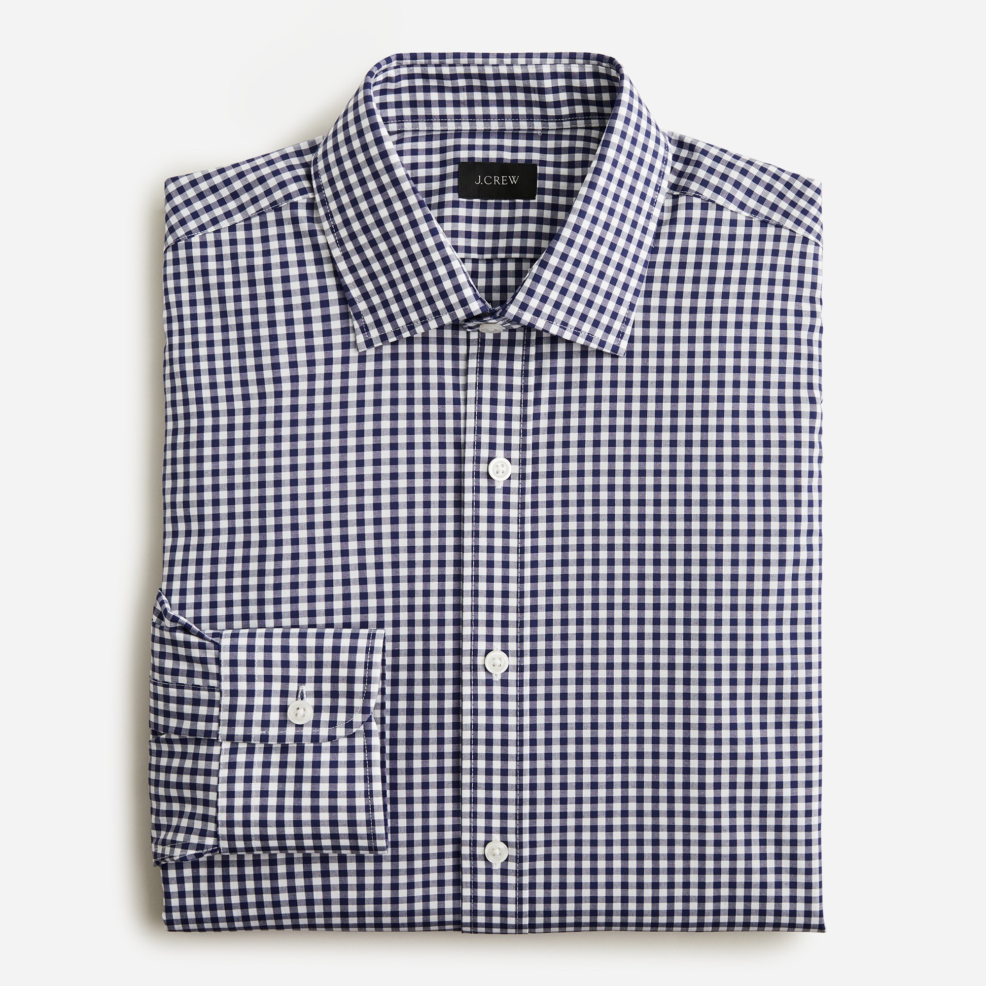 J.Crew Slim fit Bowery Wrinkle free Stretch Cotton Shirt In Gingham For Men