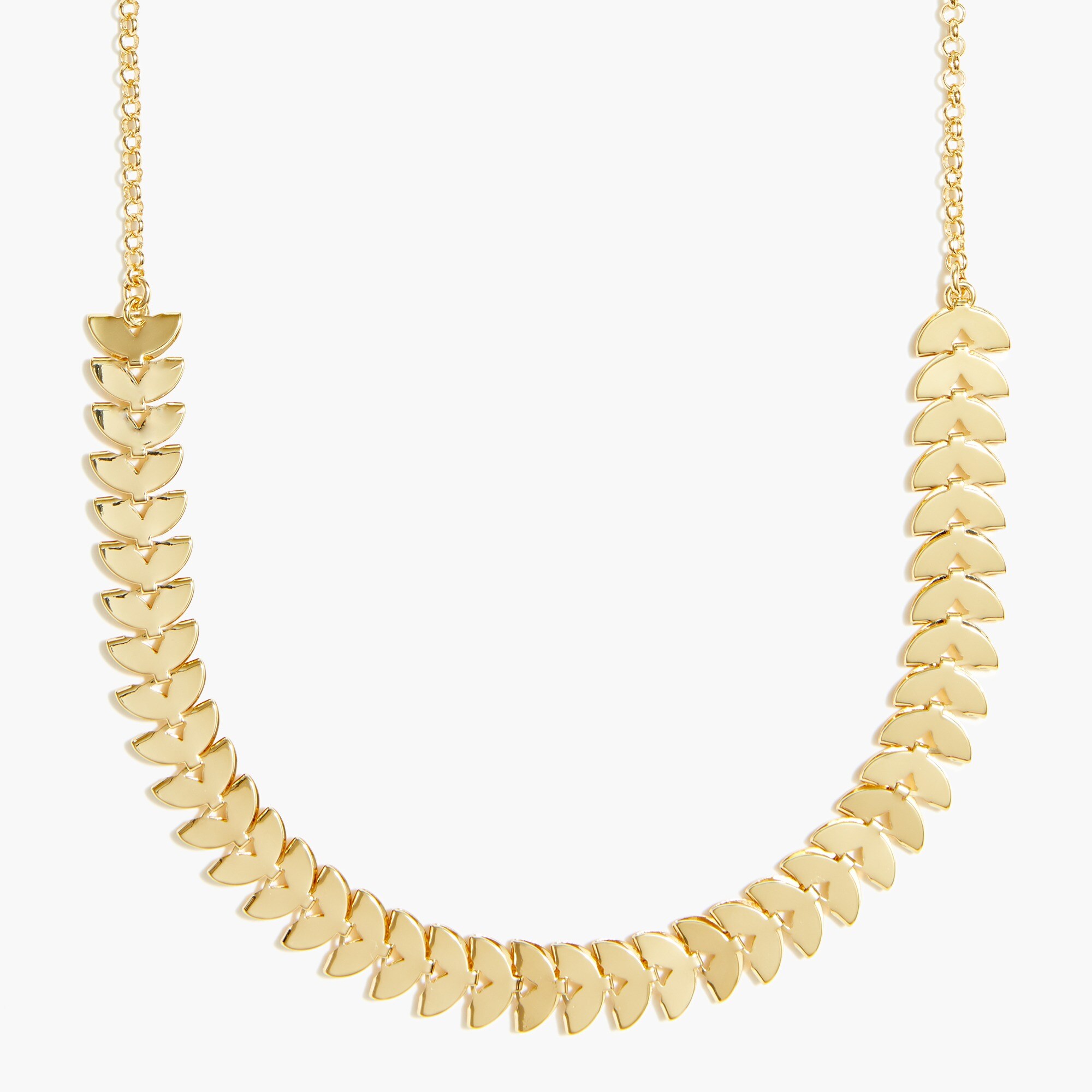 Arrow link statement necklace