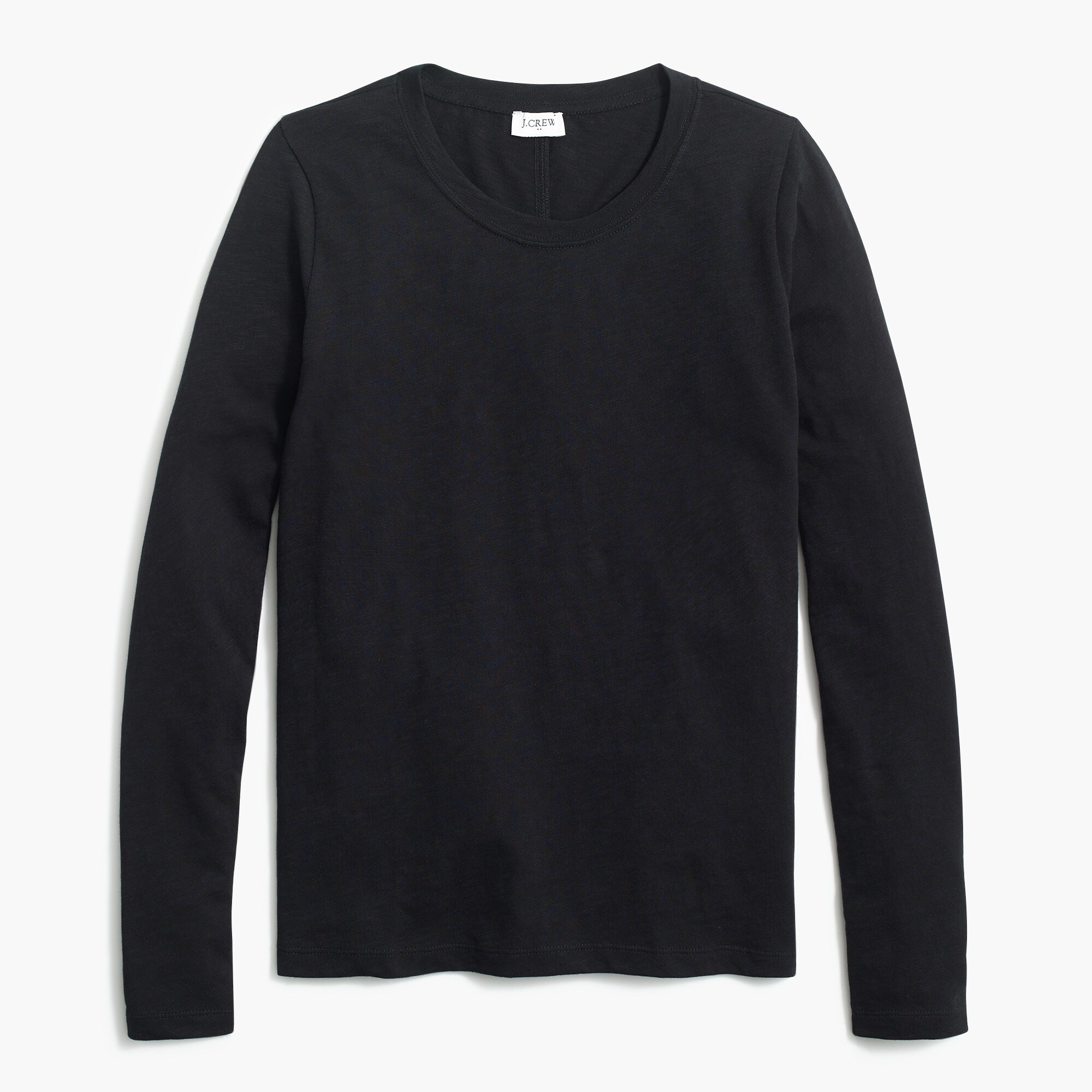 Long-sleeve crewneck girlfriend tee