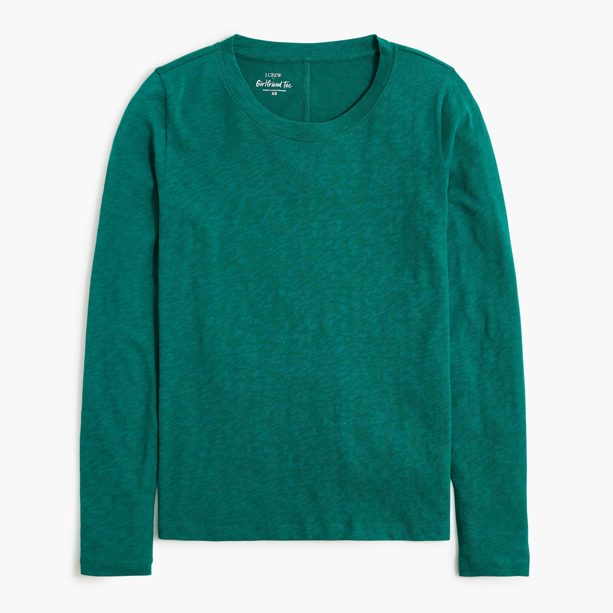 Long-sleeve crewneck girlfriend tee