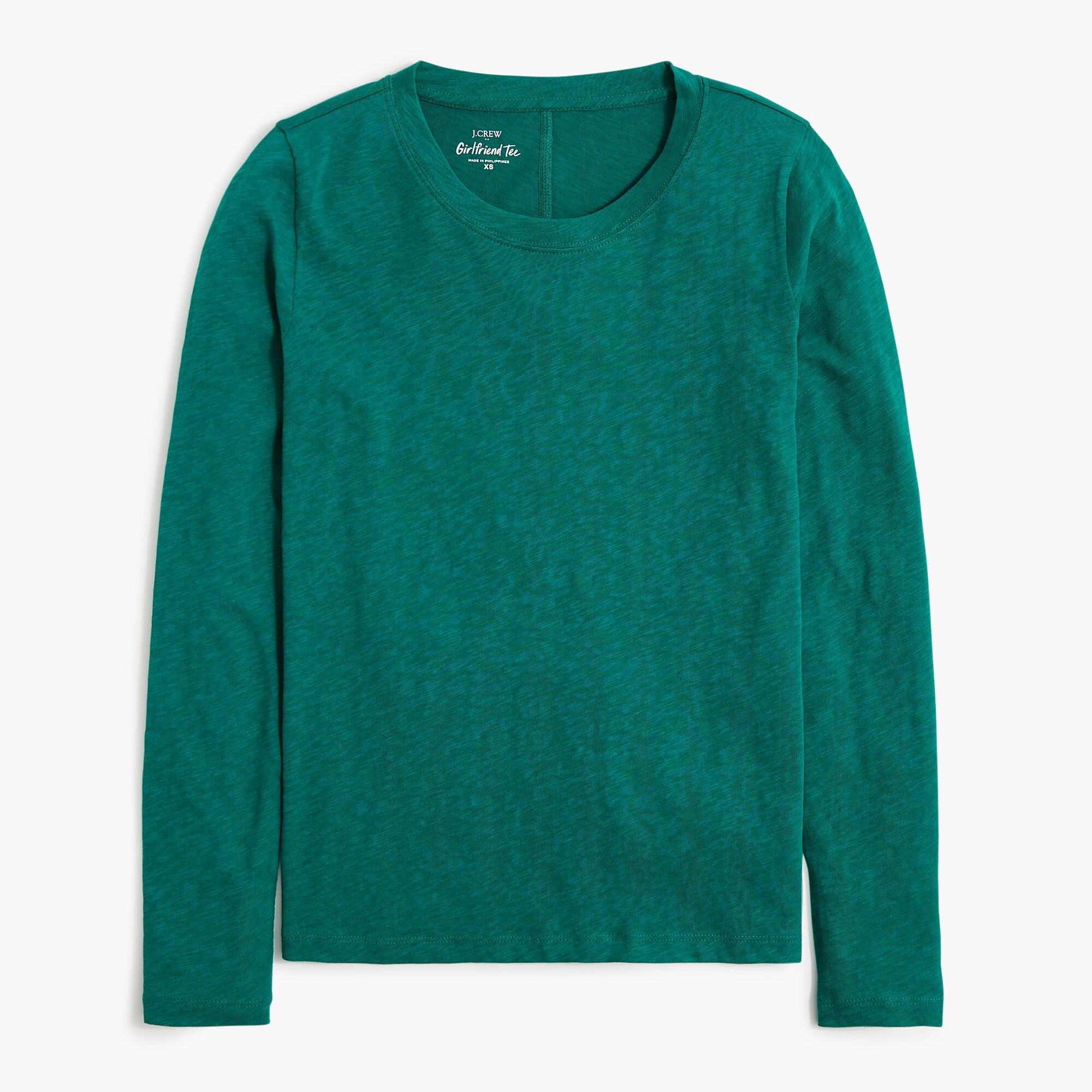 Long-sleeve crewneck girlfriend tee