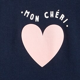 "Mon chéri" graphic tee MON CHERI factory: "mon chéri" graphic tee for women