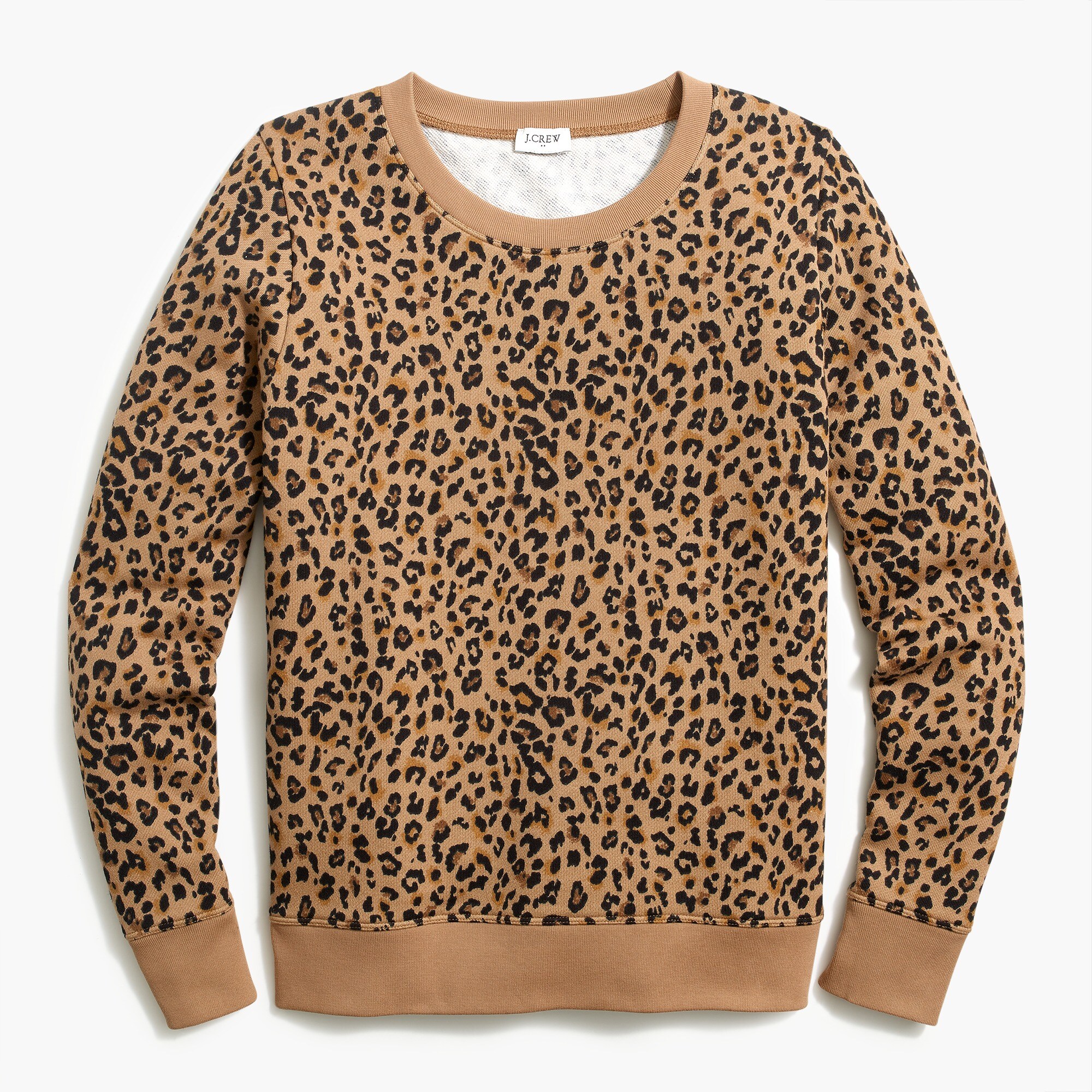 leopard crewneck sweatshirt for women