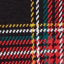 Cotton sweater in Stewart tartan BLACK STEWART TARTAN factory: cotton sweater in stewart tartan for men