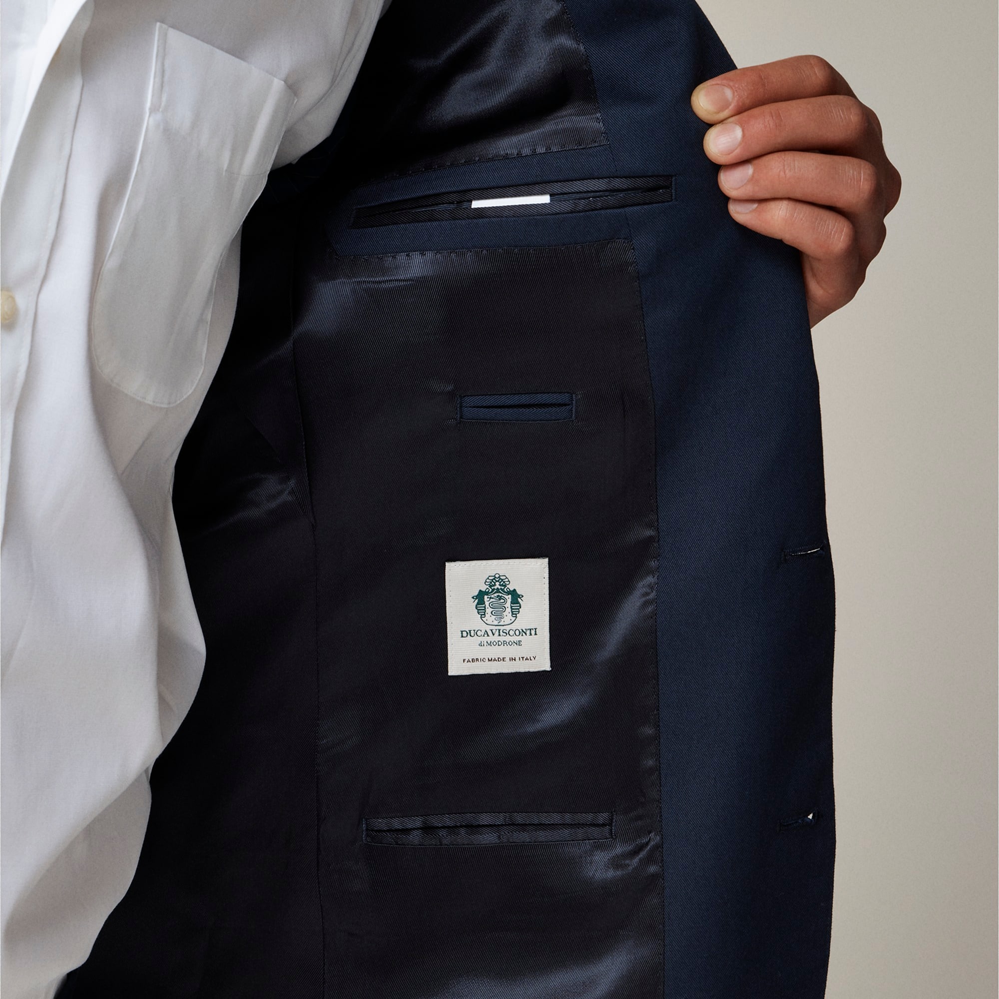 Ludlow Slim-fit suit jacket in Italian chino