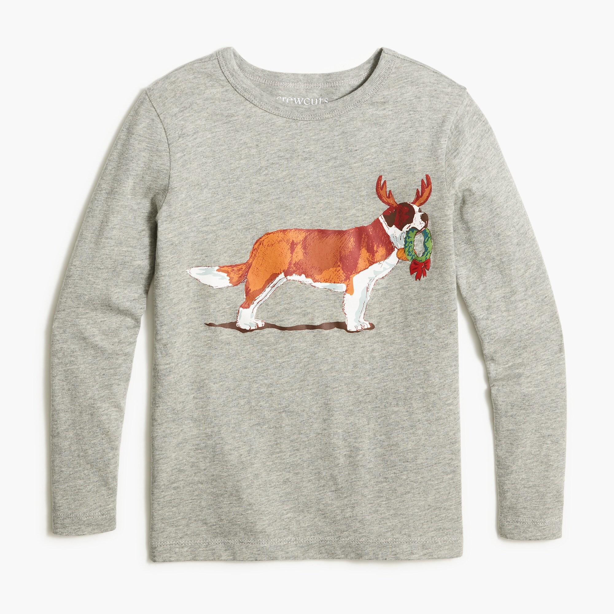 Boys' long-sleeve Saint Bernard graphic tee