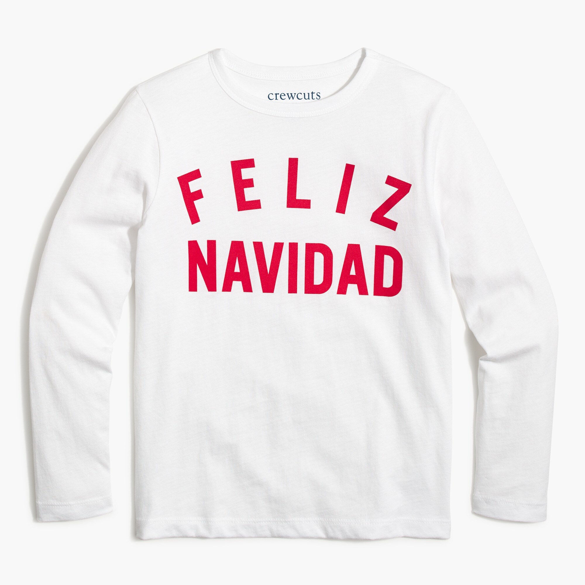 Boys' Feliz Navidad long-sleeve graphic tee